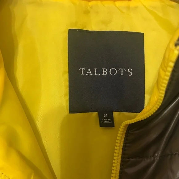 Talbots Quilted Jacket with Yellow Accents - Picture 2 of 5